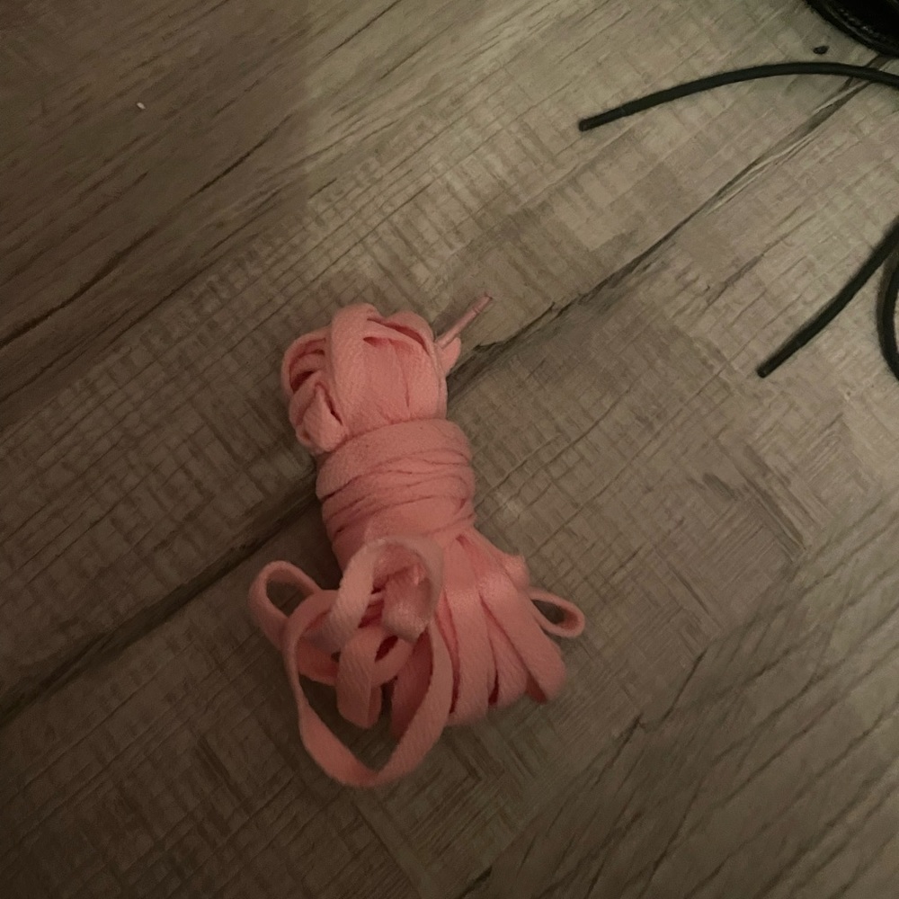 Pink Shoelaces For Knee High Converse || Never Used